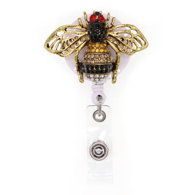 Jewel Bee Badge Reel/ KeyChain