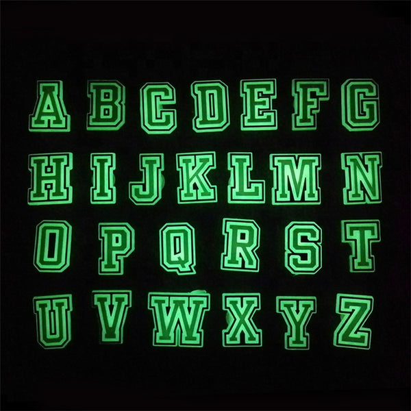 Glow in the Dark Alphabet Croc Charms