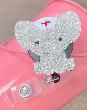 Nurse Elephant Badge Holder Reel