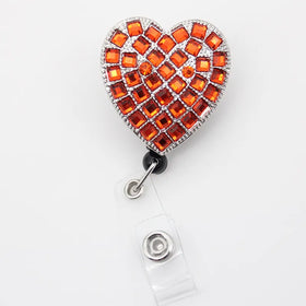 Love Heart Badge Reel/ Keychain