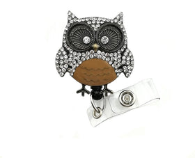 Owl Badge Holder Reel/ Keychain