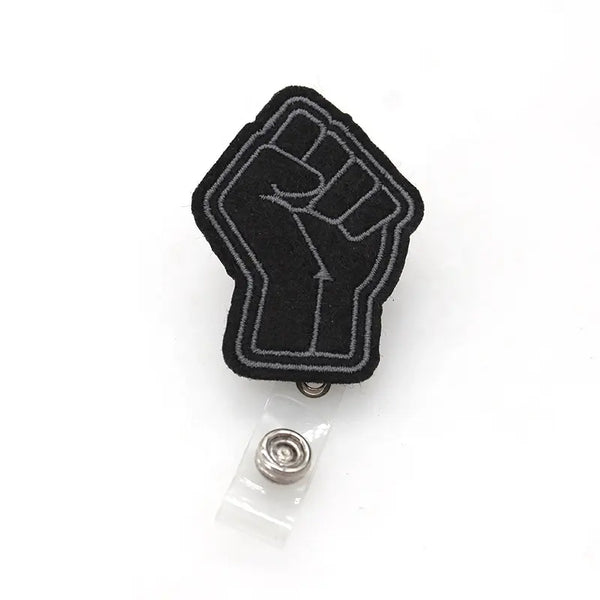 Power Fist Badge Reel/ Key Chain